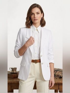 New Sirens | White Fitted Blazer